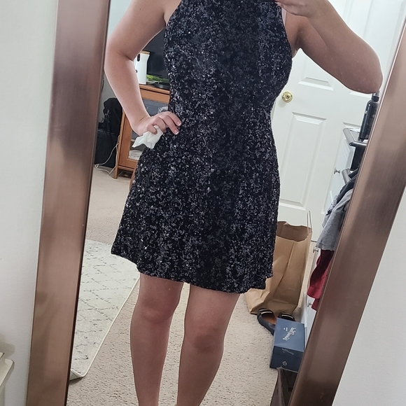 Sequined Mini Cocktail Dress - Picture 6 of 6